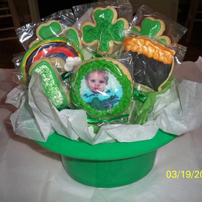 Cookie Bouquet For A St. Patricks Day Birthday