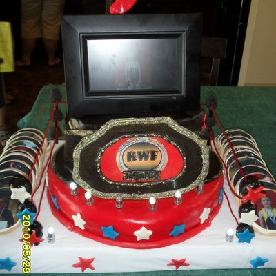 Wrestling Belt Cake