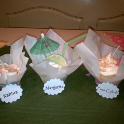 Kahlua, Margarita And Pina Colada Cupcakes..ohmy!!