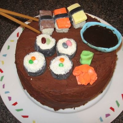 Sushi Birthday Cake
