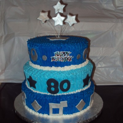 Blue Birthday Cake