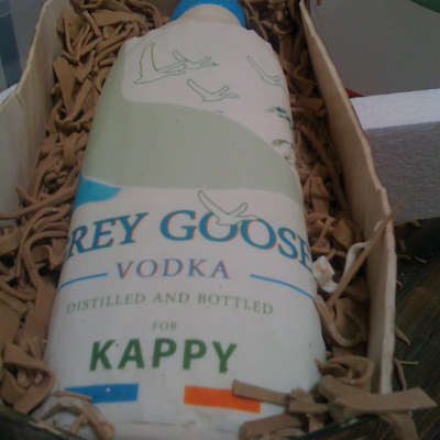 Grey Goose Birthday Cake