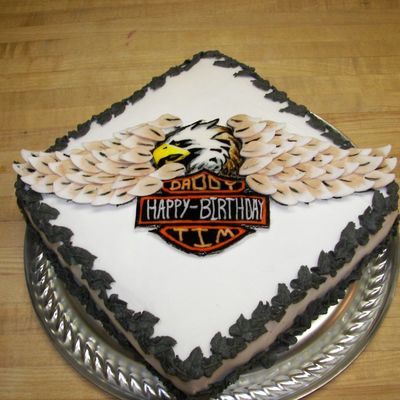 Harley Davidson Eagle Cake