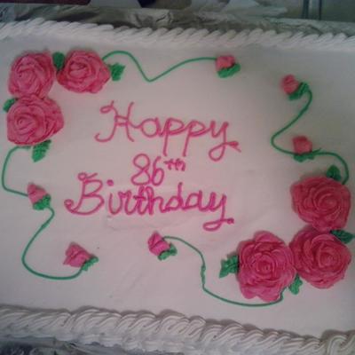 Granny 86Th Birthday Cake