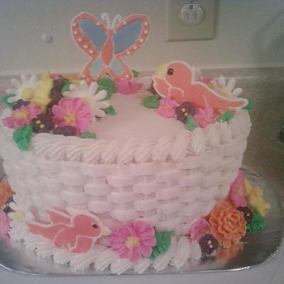 Lovely Basket Of Flowers