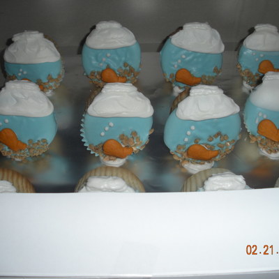 Fish Bowl Cupcakes