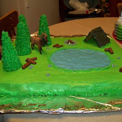 Outdoors Cake