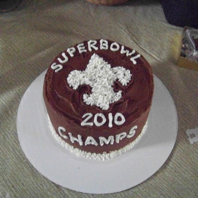 New Orleans Saints Super Bowl Cake