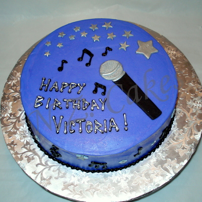 Superstar Music Themed Birthday Cake