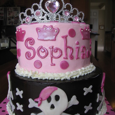 Princess/pirate Party Cake