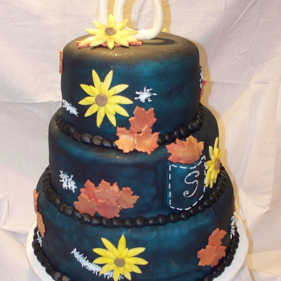 Denim Birthday Cake