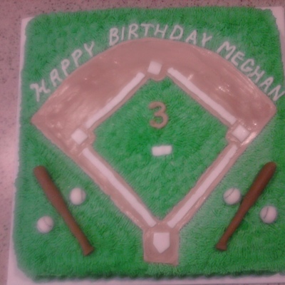 Softball Birthday Cake