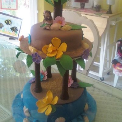 Tropical Grad Cake