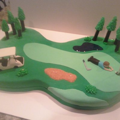 Golf Birthday Cake