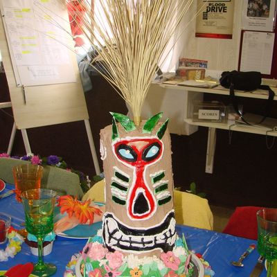 Tiki Totem Cake