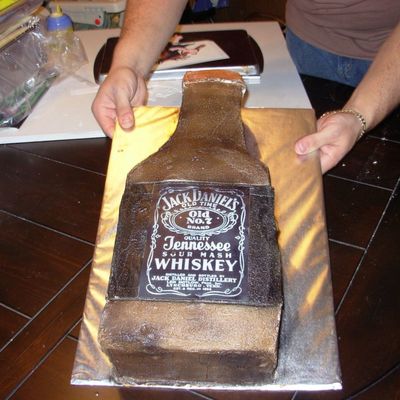 Jack Daniels Bottle Cake