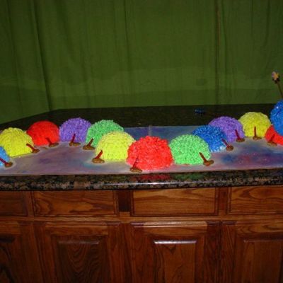 6 Foot Long Caterpillar Cake