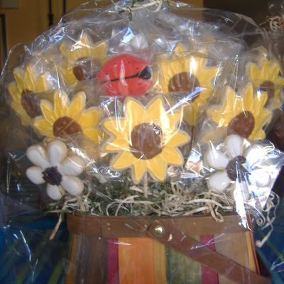 Sunflower Cookie Bouquet