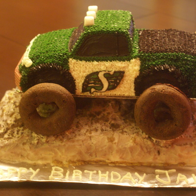 Sk Roughrider Truck Cake