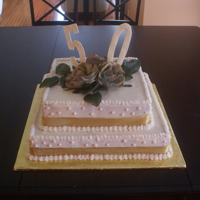 50Th Wedding Anniversary Cake