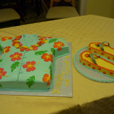 Hawaiian Shirt And Flip Flops