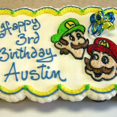 Mario Cupcake Cake