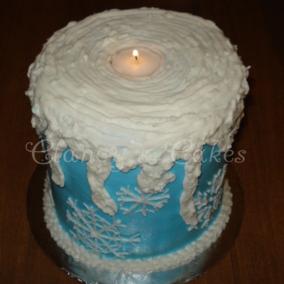 Snowflake Candle