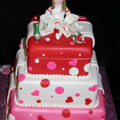 Nurse Theme Valentine/birthday Cake