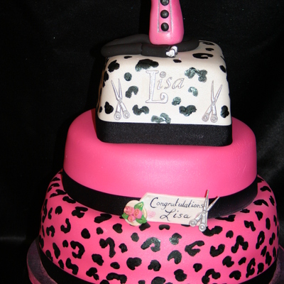 Hairdresser Grad Cake