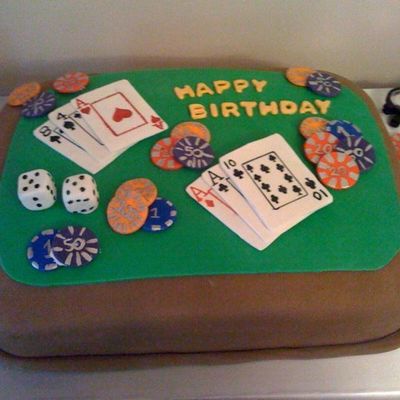 Poker Cake