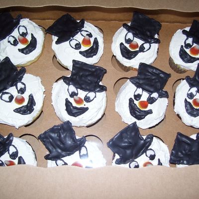 Snowmen Cupcakes