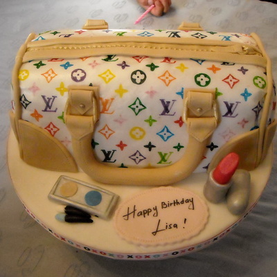 Louis Vuitton Purse Cake