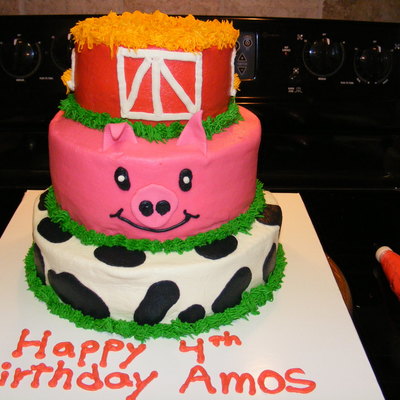 Farm Birthday Cake