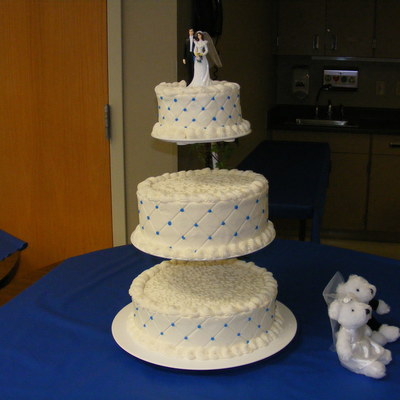 Blue Wedding Cake