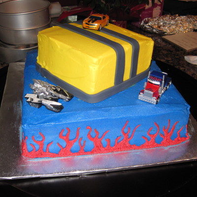 Transformers Birthday Cake