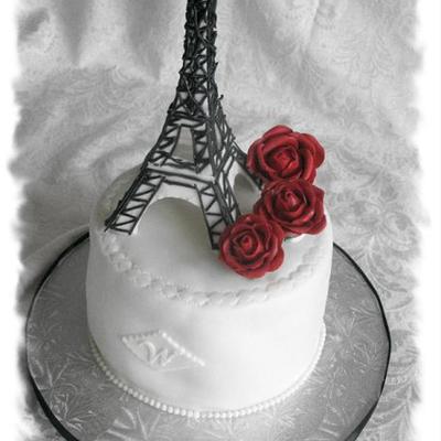 Eiffel Tower And Roses