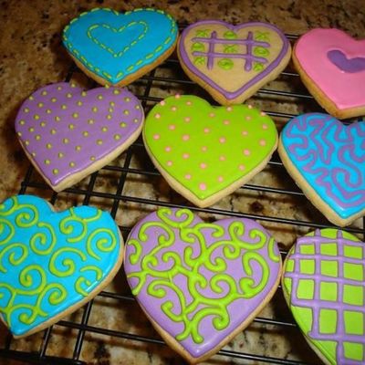 Valentine Heart Cookies