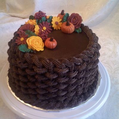 Autumn Flower Basket