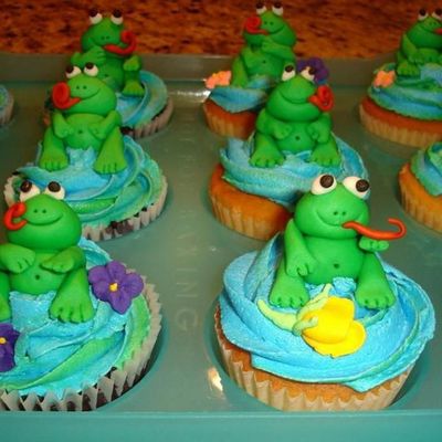 Froggy Cupcakes