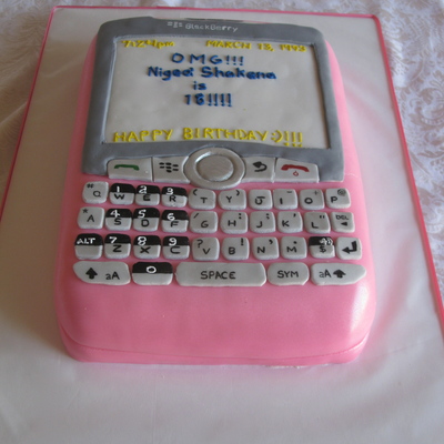 Pink Blackberry Cake