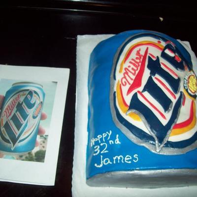 Miller Lite Cake