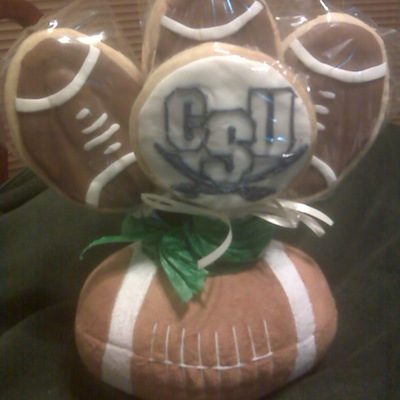 Football Cookie Bouquet