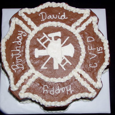 B-Day Cake For Volunteer Fireman