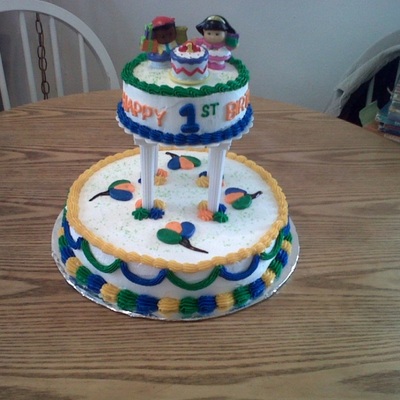 Colin's 1St Birthday Cake-Little Peoples