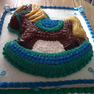 Bethany's Baby Shower Cake- Rocking Horse