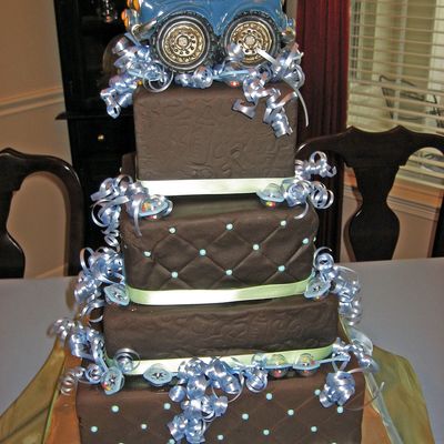 My First Cake Disaster. It Fell Over In The Car.