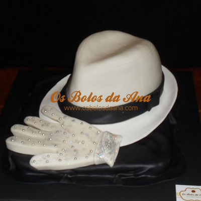Michael Jackson Hat And Glove 3D Cake
