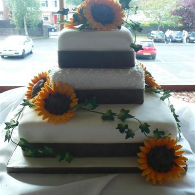 Sunflower Wedding Cake