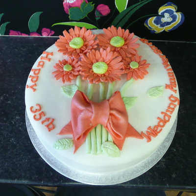 Coral Gerberas 35Th Anniversary
