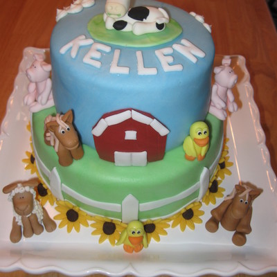 Farm Party Cake